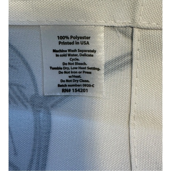 Bird & Toile Floral Pattern Shower Curtain - NEW! - Picture 4 of 9